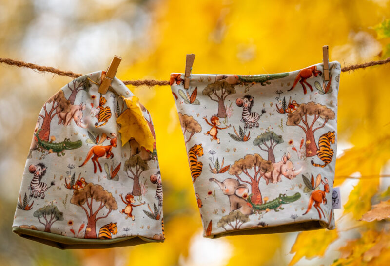 Mütze und Loop Tiere