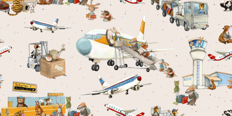 French Terry Flugzeuge Eigenproduktion